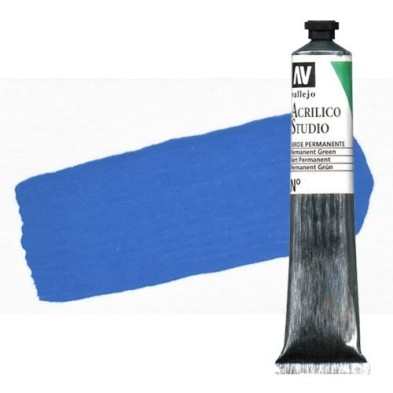 Material Bellas Artes - Pintura - Acrílico Vallejo Studio color azul cyan (58 ml) | totenart.com