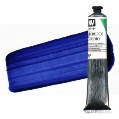 Material Bellas Artes - Pintura - Acrílico Vallejo Studio color azul ftalocianina (58 ml) | totenart.com