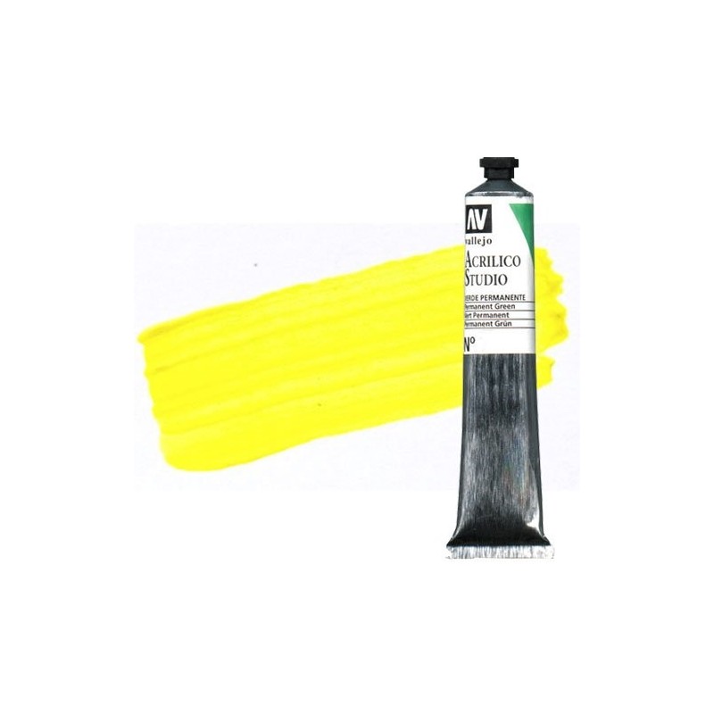 Material Bellas Artes - Pintura - Acrílico Vallejo Studio color cadmio amarillo limón (58 ml) | totenart.com