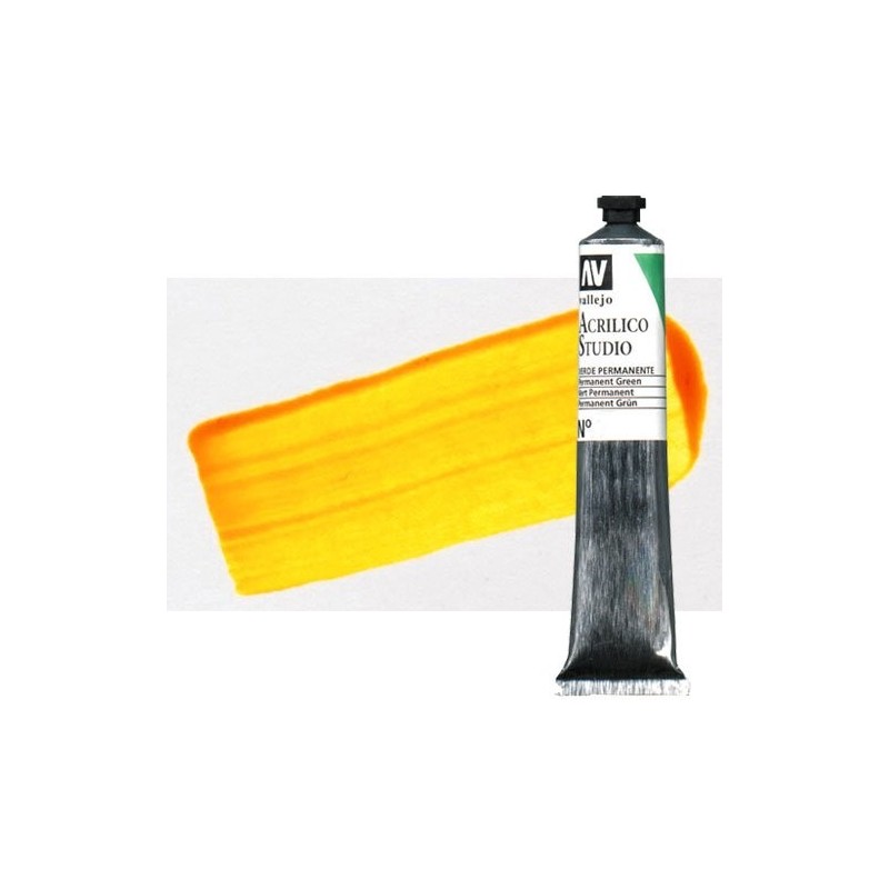 Material Bellas Artes - Pintura - Acrílico Vallejo Studio color naranja fluorescente (58 ml) | totenart.com