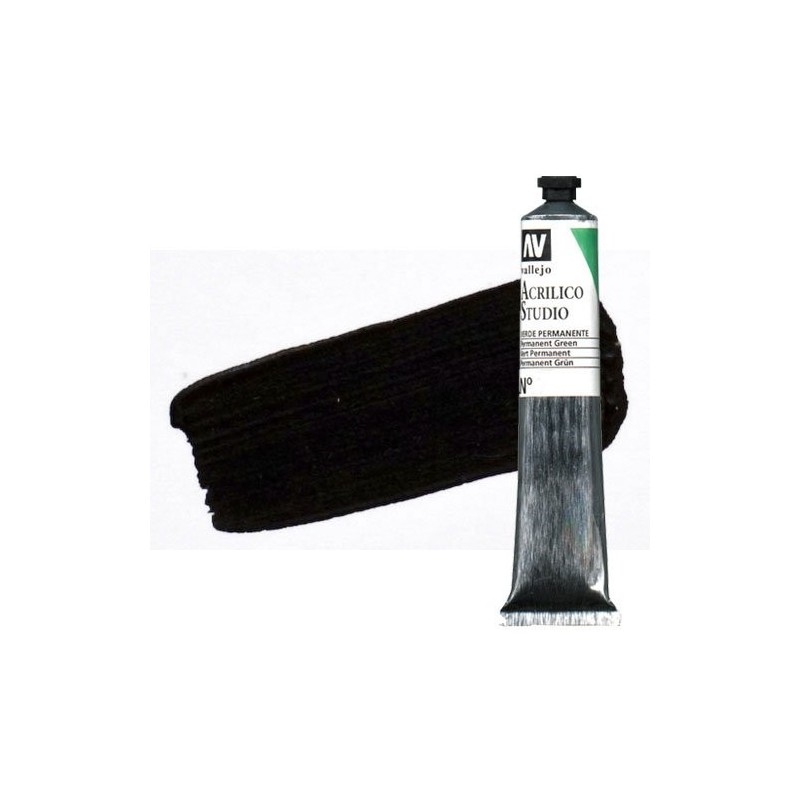 Material Bellas Artes - Pintura - Acrílico Vallejo Studio color negro óxido de hierro (58 ml) | totenart.com