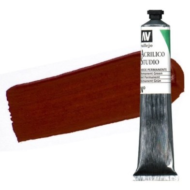 Material Bellas Artes - Pintura - Acrílico Vallejo Studio color rojo óxido de hierro (58 ml) | totenart.com