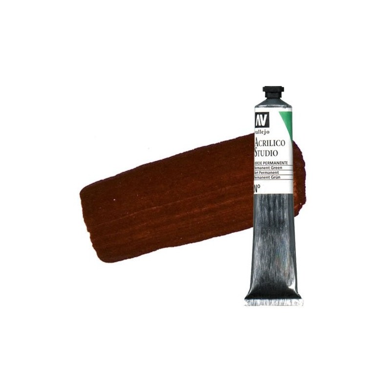 Material Bellas Artes - Pintura - Acrílico Vallejo Studio color siena tostada (58 ml) | totenart.com