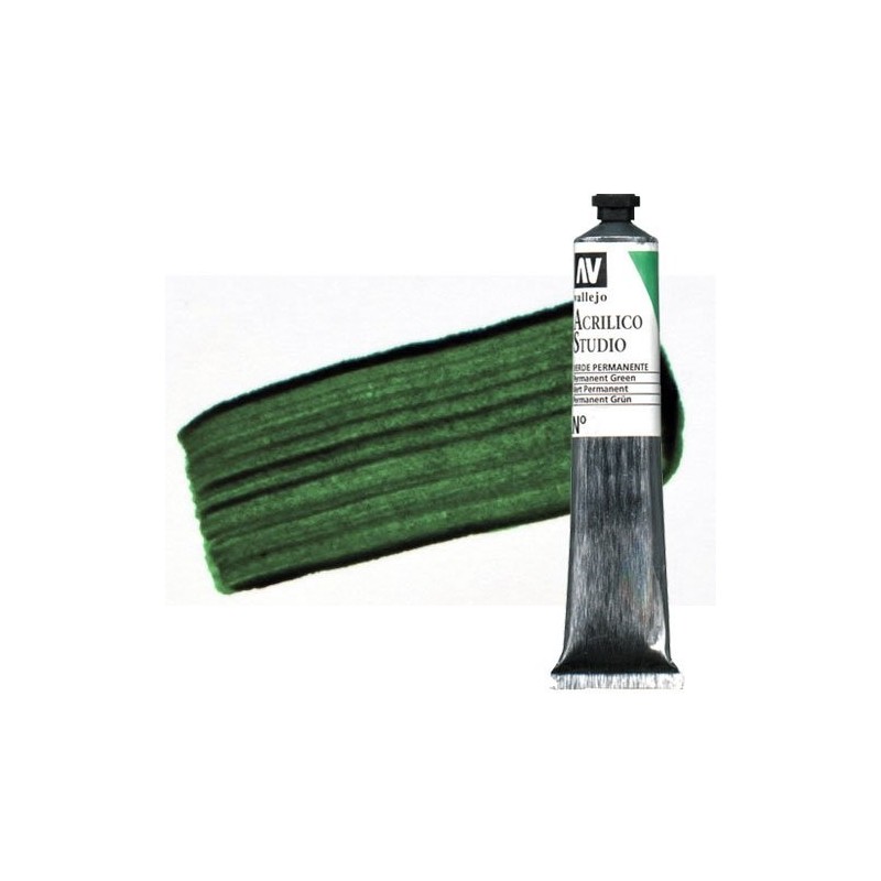 Material Bellas Artes - Pintura - Acrílico Vallejo Studio color verde ftalocianina (58 ml) | totenart.com