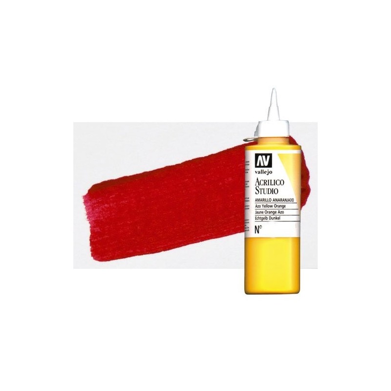 Material Bellas Artes - Pintura - Acrílico Vallejo Studio color rojo de cadmio oscuro (200 ml) | totenart.com