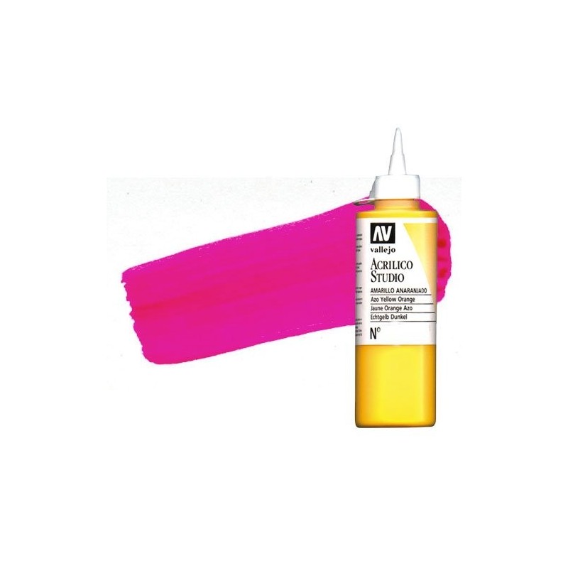Material Bellas Artes - Pintura - Acrílico Vallejo Studio color magenta fluorescente (200 ml) | totenart.com