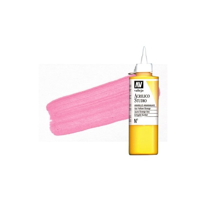 Material Bellas Artes - Pintura - Acrílico Vallejo Studio color rosa quinacridona (200 ml) | totenart.com