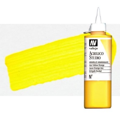 Material Bellas Artes - Pintura - Acrílico Vallejo Studio color amarillo cadmio pálido (200 ml) | totenart.com