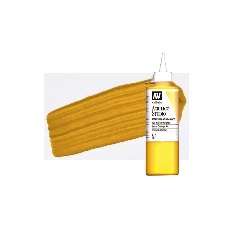 Material Bellas Artes - Pintura - Acrílico Vallejo Studio color amarillo óxido de hierro (200 ml) | totenart.com