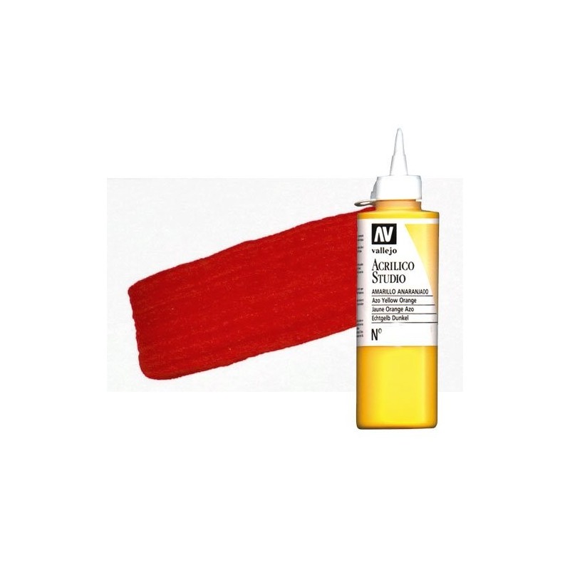 Material Bellas Artes - Pintura - Acrílico Vallejo Studio color rojo de cadmio (200 ml) | totenart.com