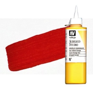 Material Bellas Artes - Pintura - Acrílico Vallejo Studio color rojo de cadmio (200 ml) | totenart.com