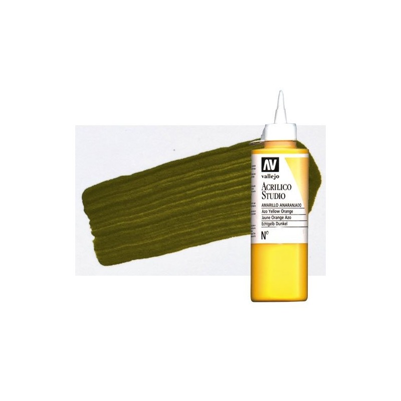 Material Bellas Artes - Pintura - Acrílico Vallejo Studio color verde oliva (200 ml) | totenart.com