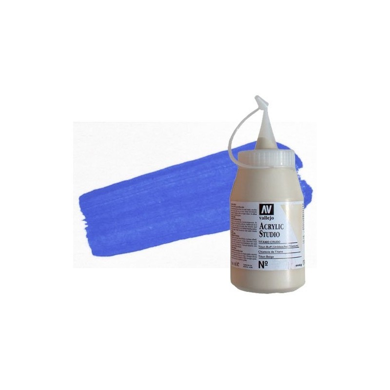 Material Bellas Artes - Pintura - Acrílico Vallejo Studio color azul lapislázuli (500 ml) | totenart.com