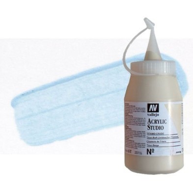 Material Bellas Artes - Pintura - Acrílico Vallejo Studio color azul pálido ftalocianina (500 ml) | totenart.com