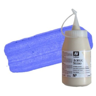 Material Bellas Artes - Pintura - Acrílico Vallejo Studio color azul ultramar claro (500 ml) | totenart.com