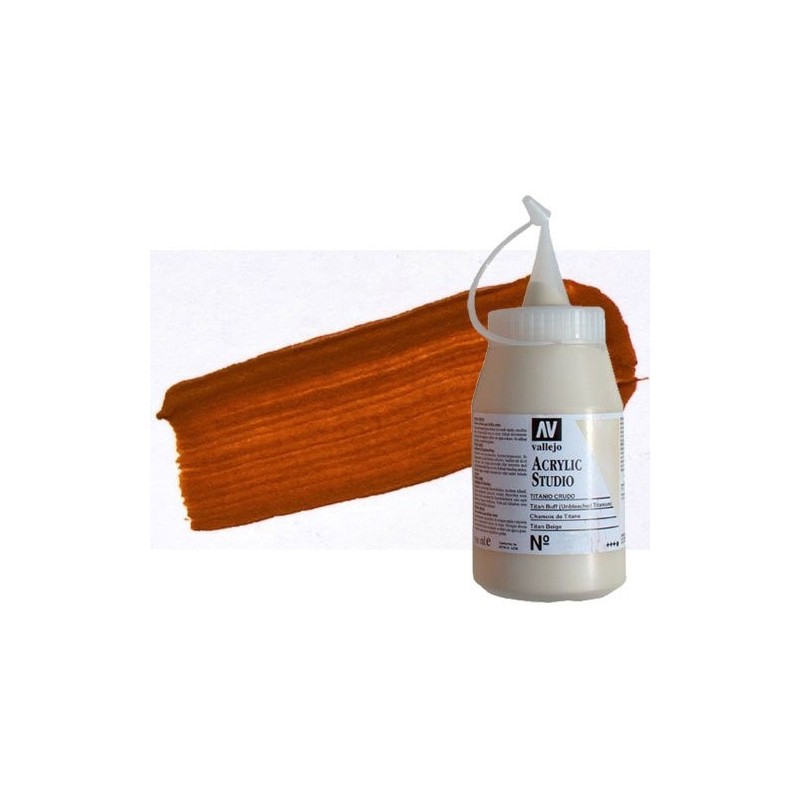 Material Bellas Artes - Pintura - Acrílico Vallejo Studio color dorado óxido de hierro (500 ml) | totenart.com
