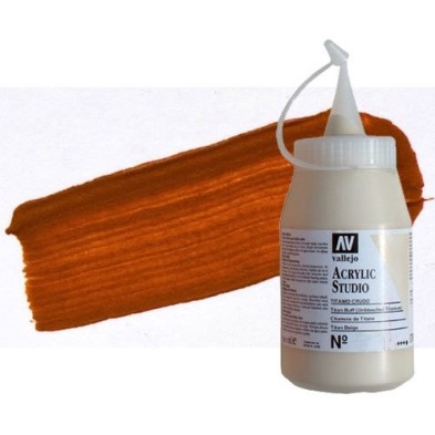 Material Bellas Artes - Pintura - Acrílico Vallejo Studio color dorado óxido de hierro (500 ml) | totenart.com