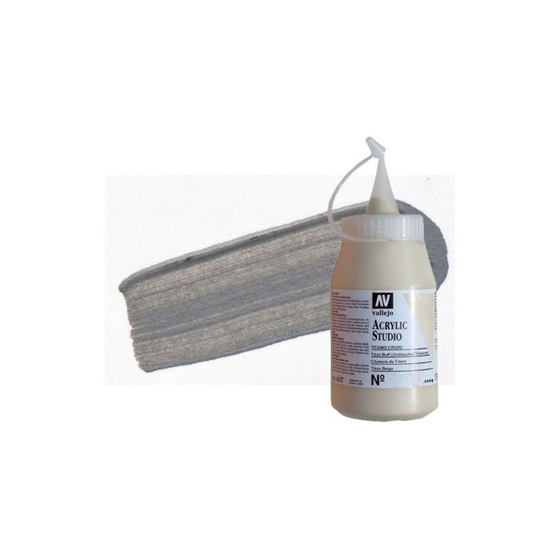 Material Bellas Artes - Pintura - Acrílico Vallejo Studio color gris medio (500 ml) | totenart.com