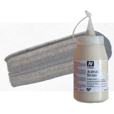 Material Bellas Artes - Pintura - Acrílico Vallejo Studio color gris medio (500 ml) | totenart.com