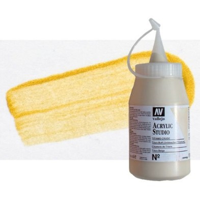 Material Bellas Artes - Pintura - Acrílico Vallejo Studio color oro (500 ml) | totenart.com