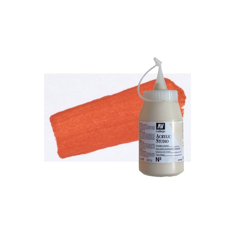 Material Bellas Artes - Pintura - Acrílico Vallejo Studio color rojo veneciano (500 ml) | totenart.com