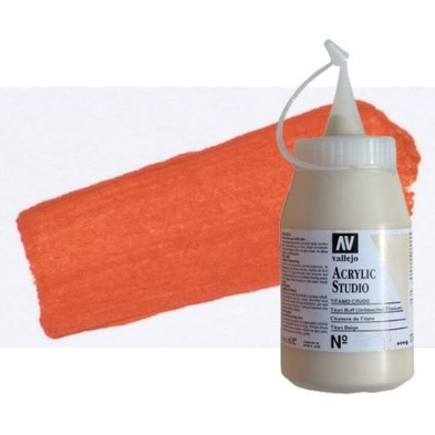 Material Bellas Artes - Pintura - Acrílico Vallejo Studio color rojo veneciano (500 ml) | totenart.com