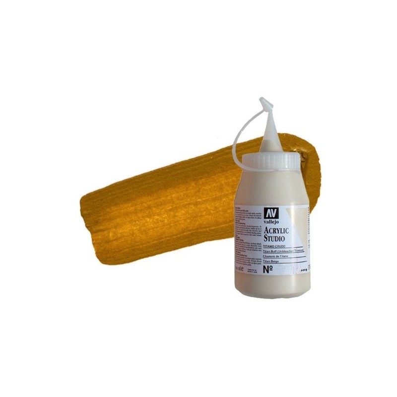 Material Bellas Artes - Pintura - Acrílico Vallejo Studio color siena natural (500 ml) | totenart.com