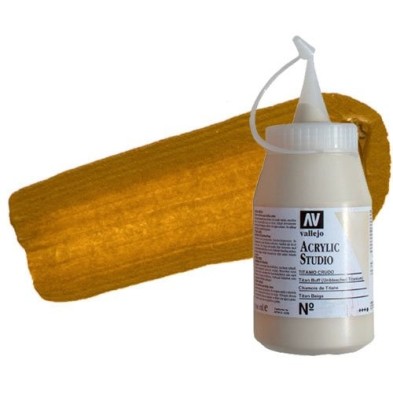 Material Bellas Artes - Pintura - Acrílico Vallejo Studio color siena natural (500 ml) | totenart.com