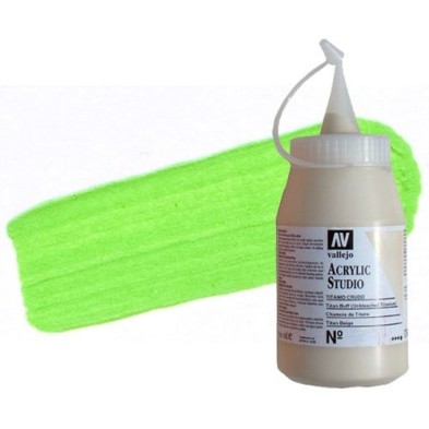 Material Bellas Artes - Pintura - Acrílico Vallejo Studio color verde claro (500 ml) | totenart.com