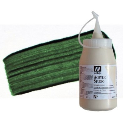 Material Bellas Artes - Pintura - Acrílico Vallejo Studio color verde ftalocianina (500 ml) | totenart.com