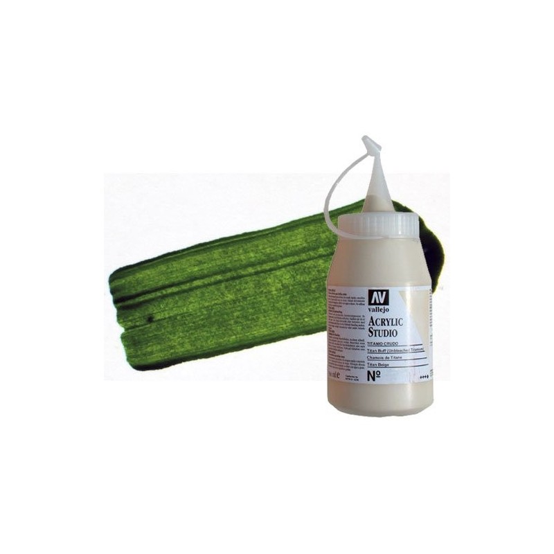 Material Bellas Artes - Pintura - Acrílico Vallejo Studio color verde vejiga (500 ml) | totenart.com