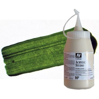 Material Bellas Artes - Pintura - Acrílico Vallejo Studio color verde vejiga (500 ml) | totenart.com
