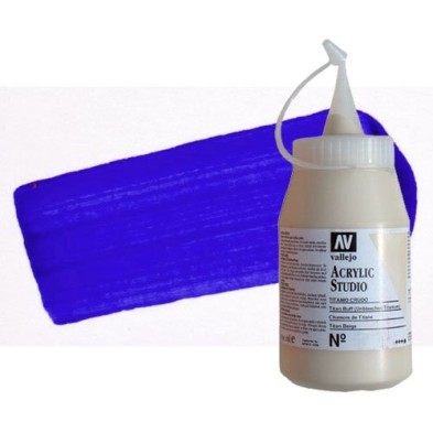 Material Bellas Artes - Pintura - Acrílico Vallejo Studio color azul ultramar (1000 ml) | totenart.com