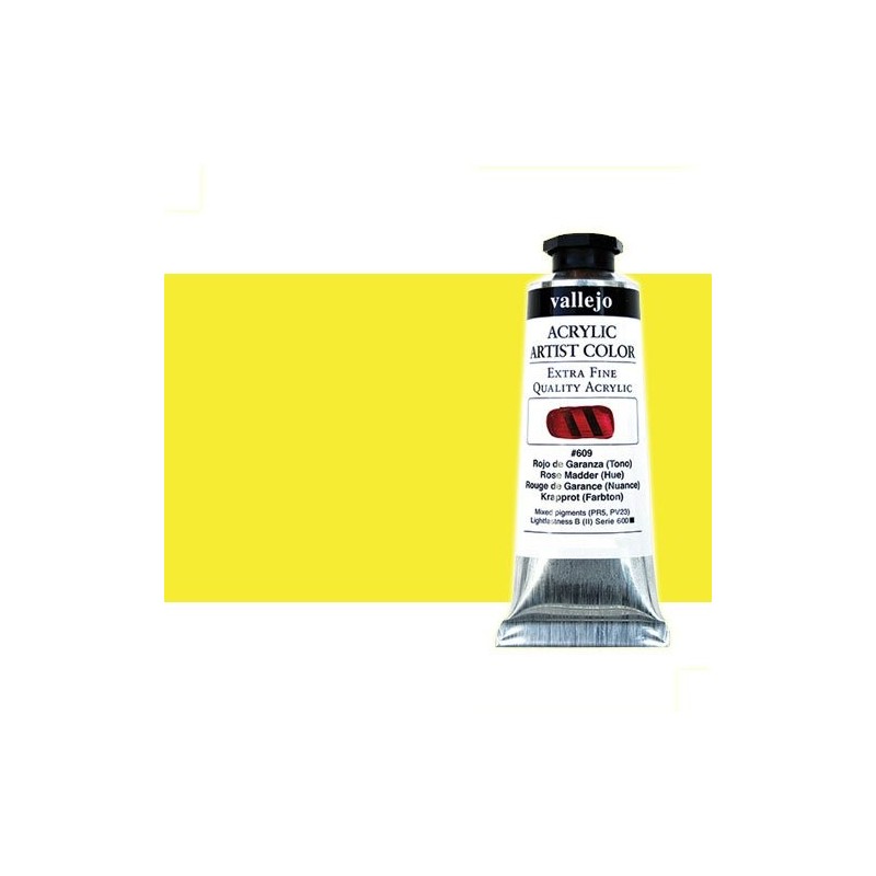 Material Bellas Artes - Pintura - Acrílico Vallejo Artist color amarillo Hansa (60 ml) | totenart.com