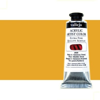Material Bellas Artes - Pintura - Acrílico Vallejo Artist color cadmio naranja claro (60 ml) | totenart.com
