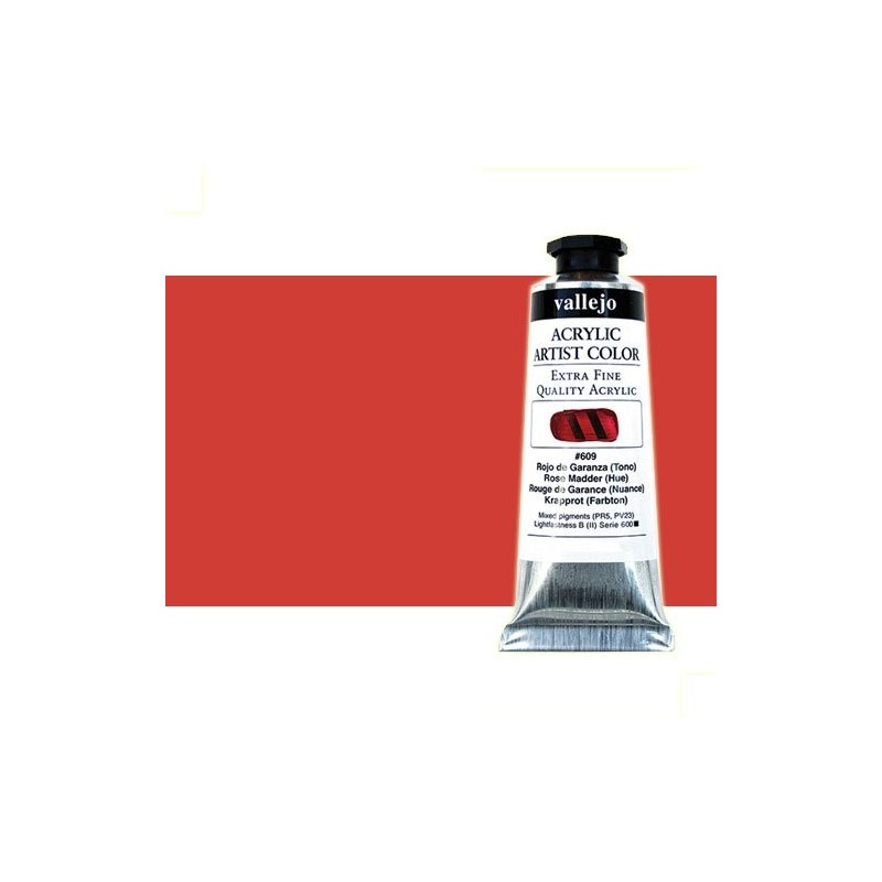 Material Bellas Artes - Pintura - Acrílico Vallejo Artist color cadmio rojo medio (60 ml) | totenart.com
