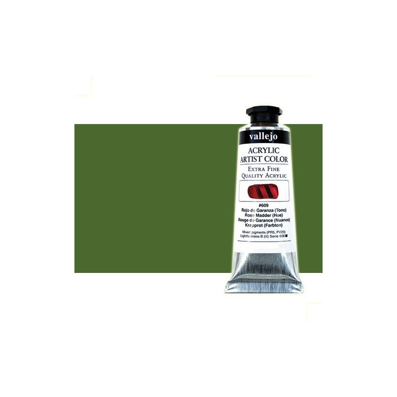 Material Bellas Artes - Pintura - Acrílico Vallejo Artist color verde de Hooker (60 ml) | totenart.com