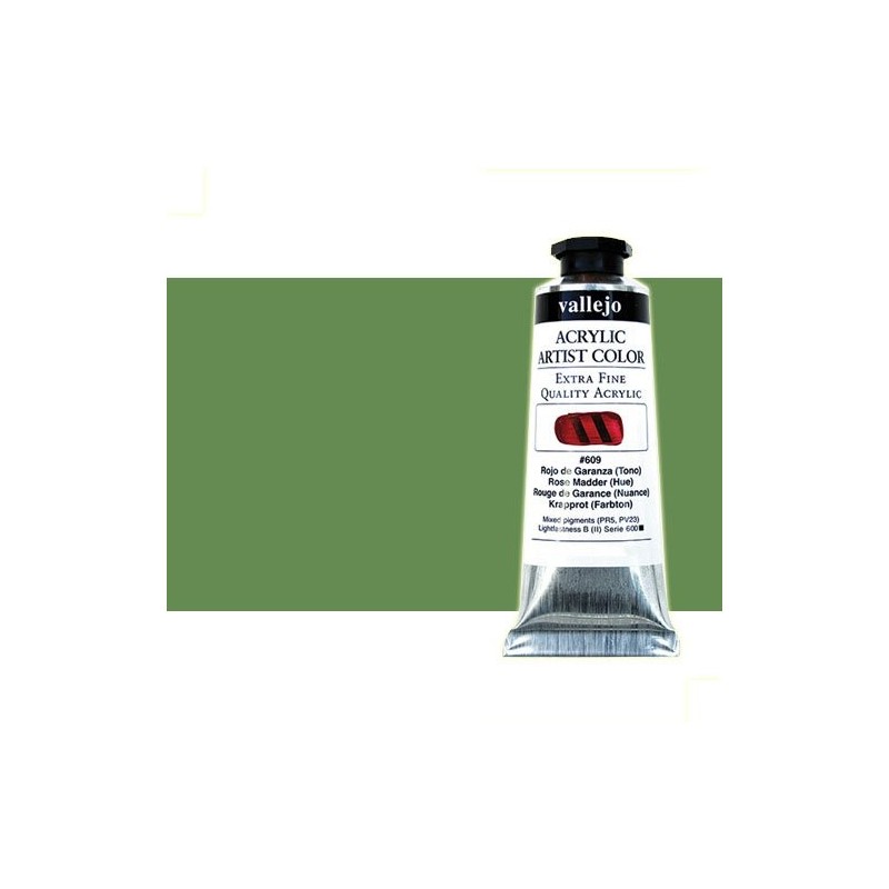 Material Bellas Artes - Pintura - Acrílico Vallejo Artist color verde permanente (60 ml) | totenart.com