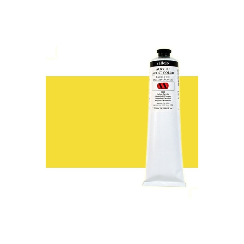 Material Bellas Artes - Pintura - Acrílico Vallejo Artist color cadmio amarillo medio (200 ml) | totenart.com