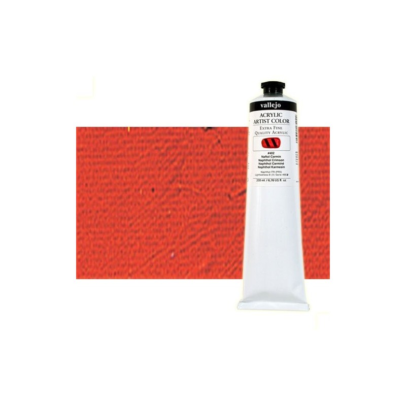 Material Bellas Artes - Pintura - Acrílico Vallejo Artist color cadmio bermellón (200 ml) | totenart.com