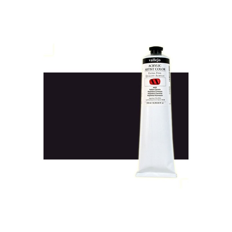 Material Bellas Artes - Pintura - Acrílico Vallejo Artist color negro carbón (200 ml) | totenart.com
