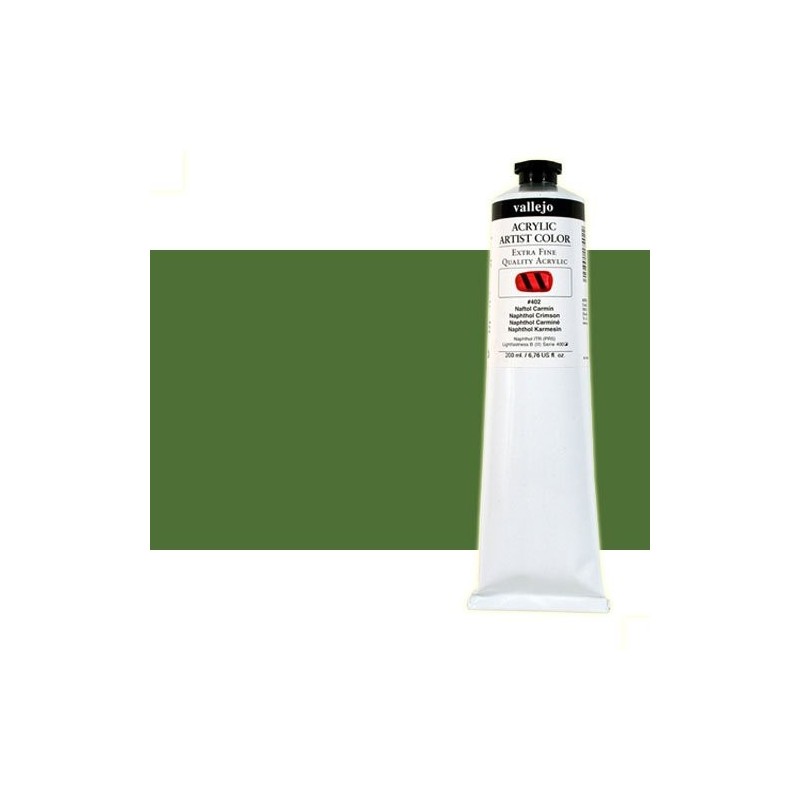 Material Bellas Artes - Pintura - Acrílico Vallejo Artist color verde esmeralda (200 ml) | totenart.com