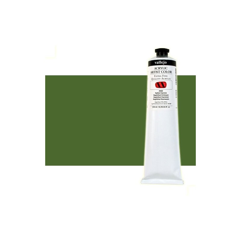 Material Bellas Artes - Pintura - Acrílico Vallejo Artist color verde de Hooker (200 ml) | totenart.com