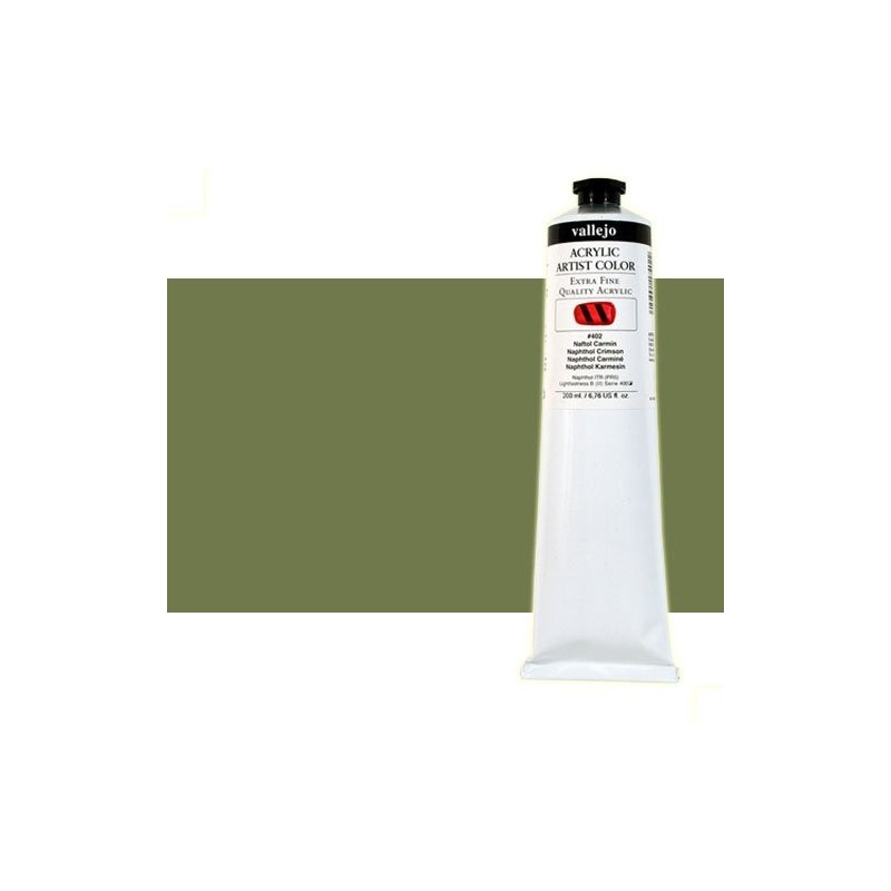 Material Bellas Artes - Pintura - Acrílico Vallejo Artist color verde óxido de cromo (200 ml) | totenart.com
