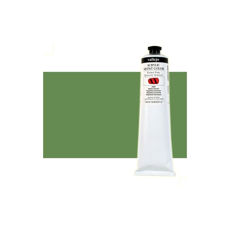 Material Bellas Artes - Pintura - Acrílico Vallejo Artist color verde permanente (200 ml) | totenart.com