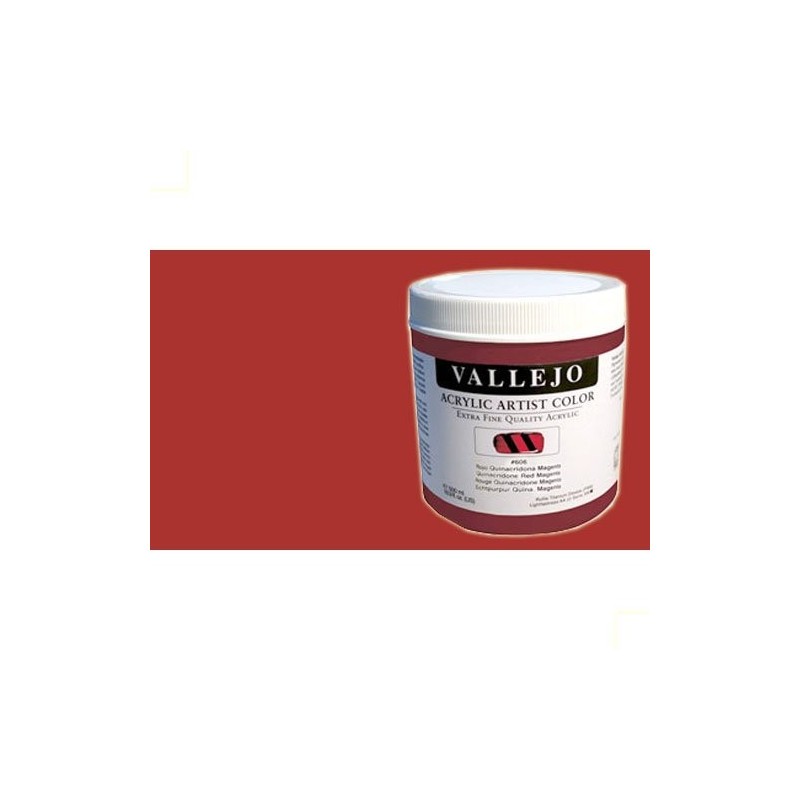 Material Bellas Artes - Pintura - Acrílico Vallejo Artist color rojo carmín permanente (500 ml) | totenart.com