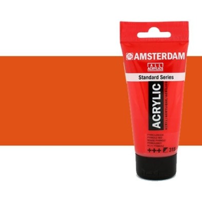 Material Bellas Artes - Pintura - Acrílico Amsterdam color bermellón (250 ml) | totenart.com