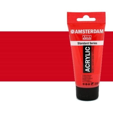 Material Bellas Artes - Pintura - Acrílico Amsterdam color rojo naftol oscuro (250 ml) | totenart.com
