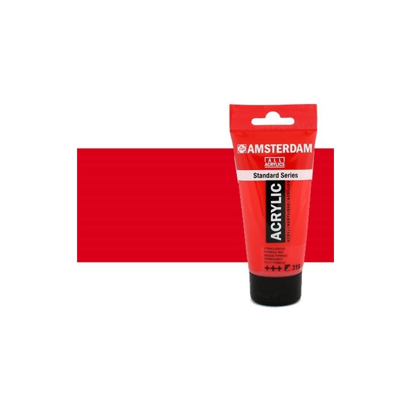 Material Bellas Artes - Pintura - Acrílico Amsterdam color rojo pirrol (250 ml) | totenart.com