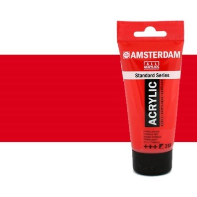 Material Bellas Artes - Pintura - Acrílico Amsterdam color rojo pirrol (250 ml) | totenart.com